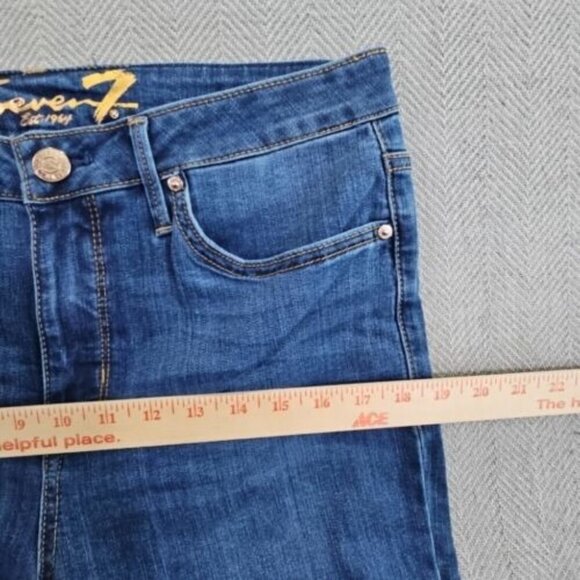 SEVEN 7 JEANS WOMEN'S TOWER STRAIGHT CROP DESIGNER SIZE 10 (36x24) New w/ Tags - Picture 10 of 16